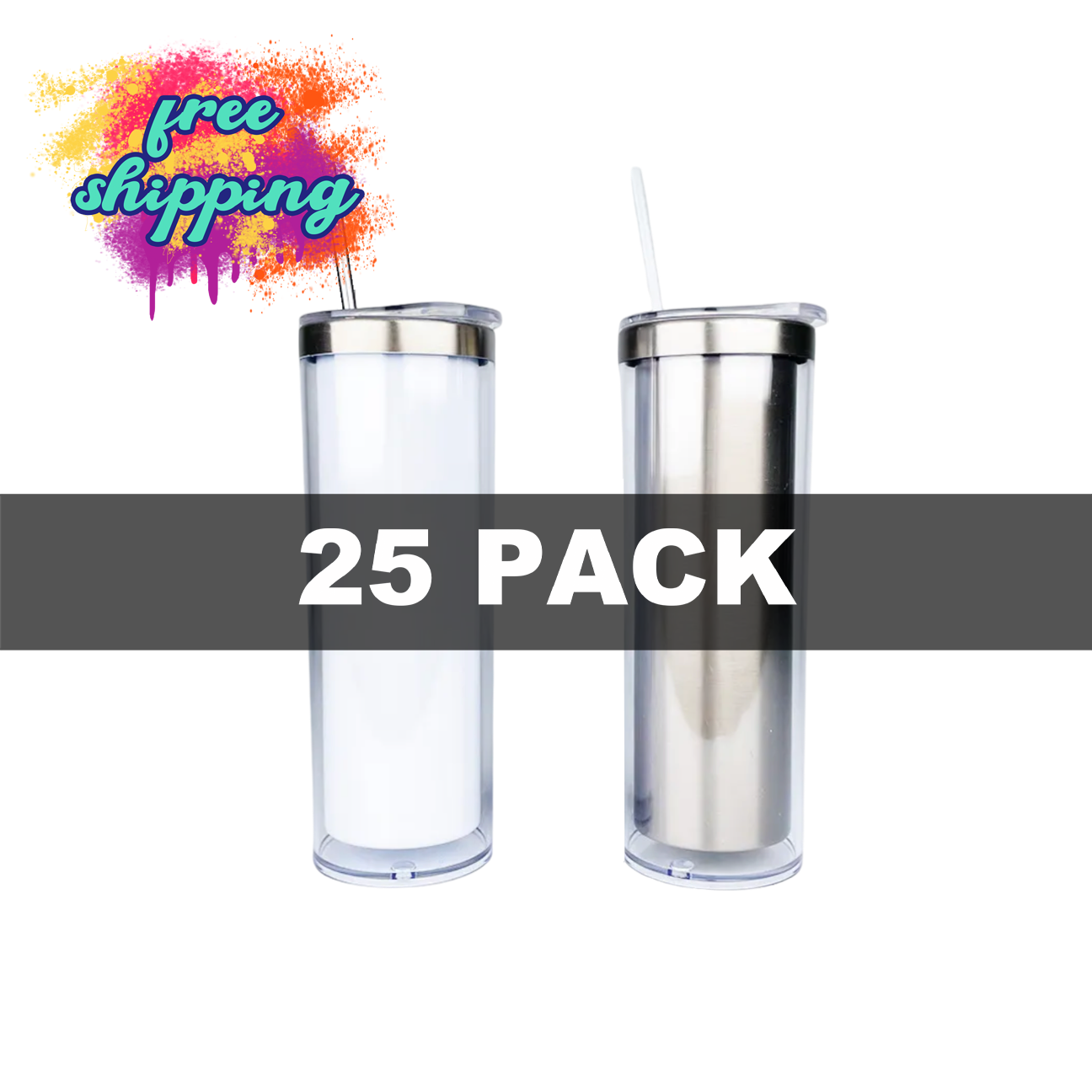 **PRE-ORDER** 25 PACK - 20oz Storyboard Tumbler - Snow Globe Tumbler - FREE SHIPPING
