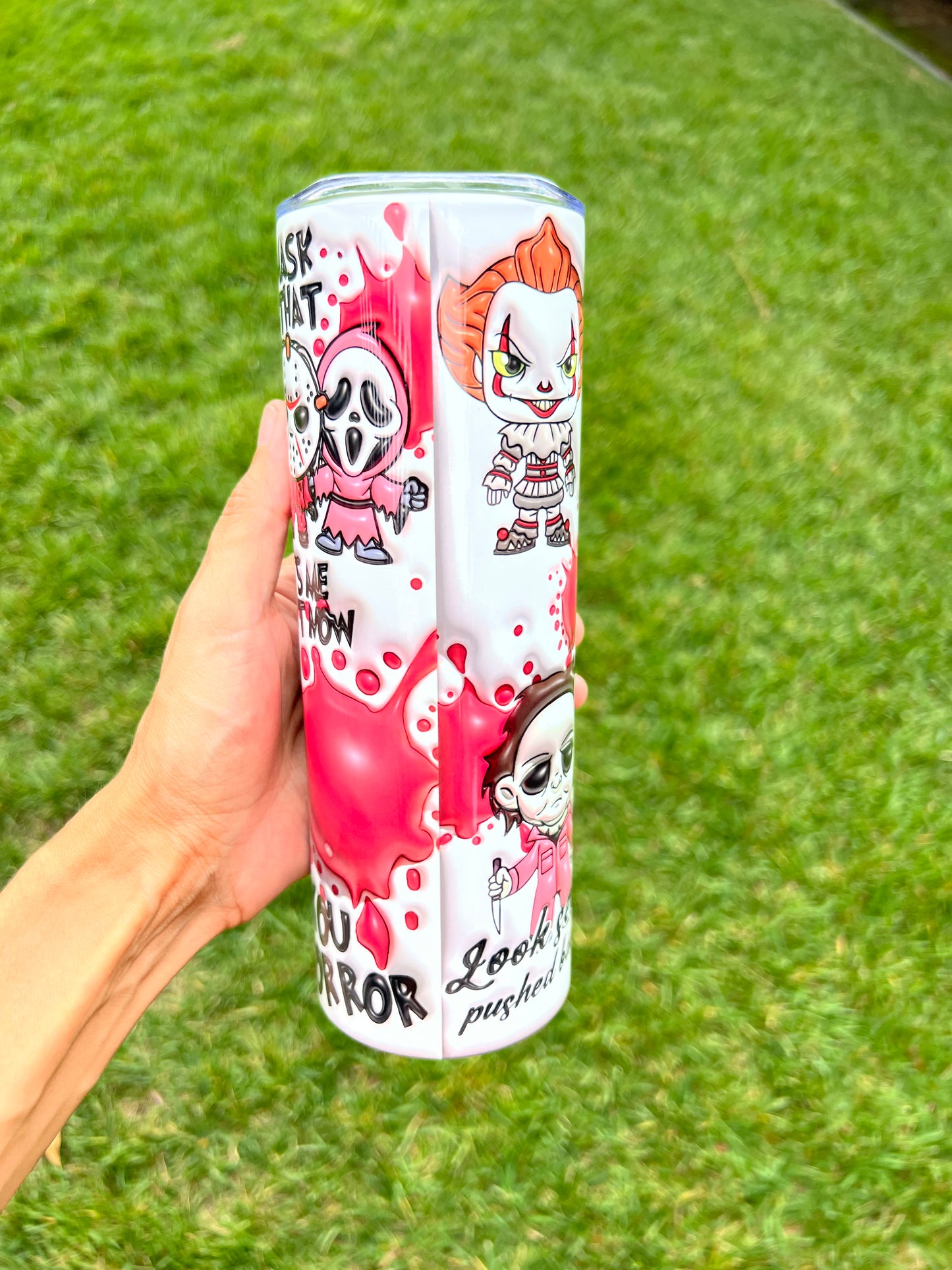 20oz Plastic Horrors Tumbler