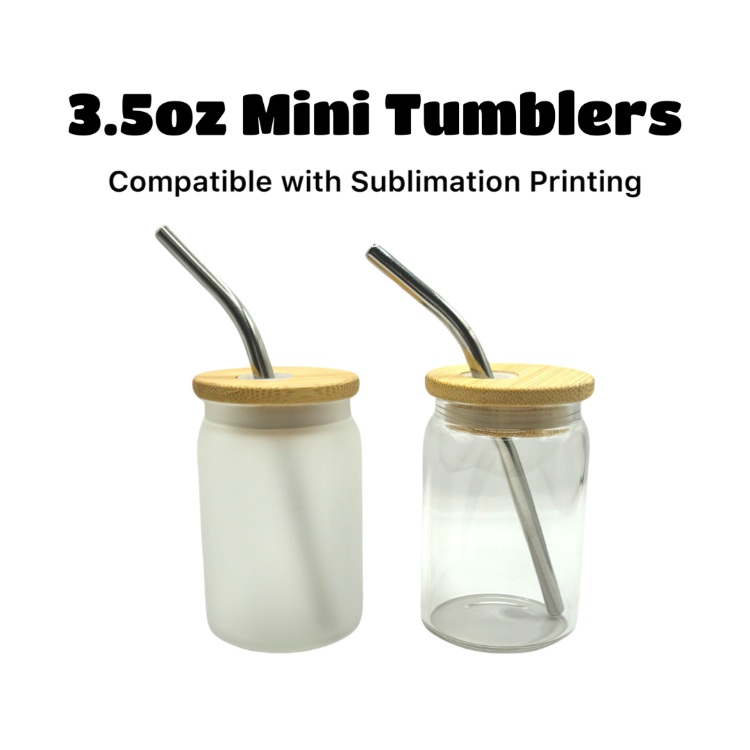 3.5oz Mini Glass Tumbler