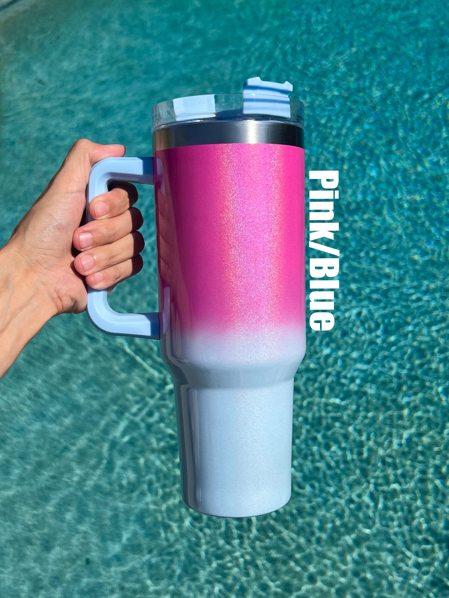 40oz Sublimation Metallic Shimmer Gradient Tumblers