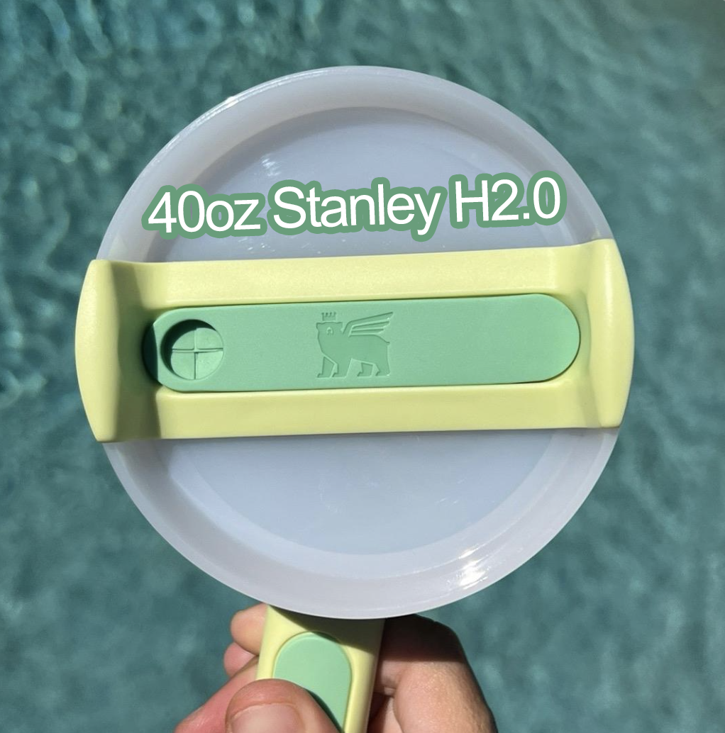 40oz Stanley H2.0 Name Plate - Glitter Name Plate Blank