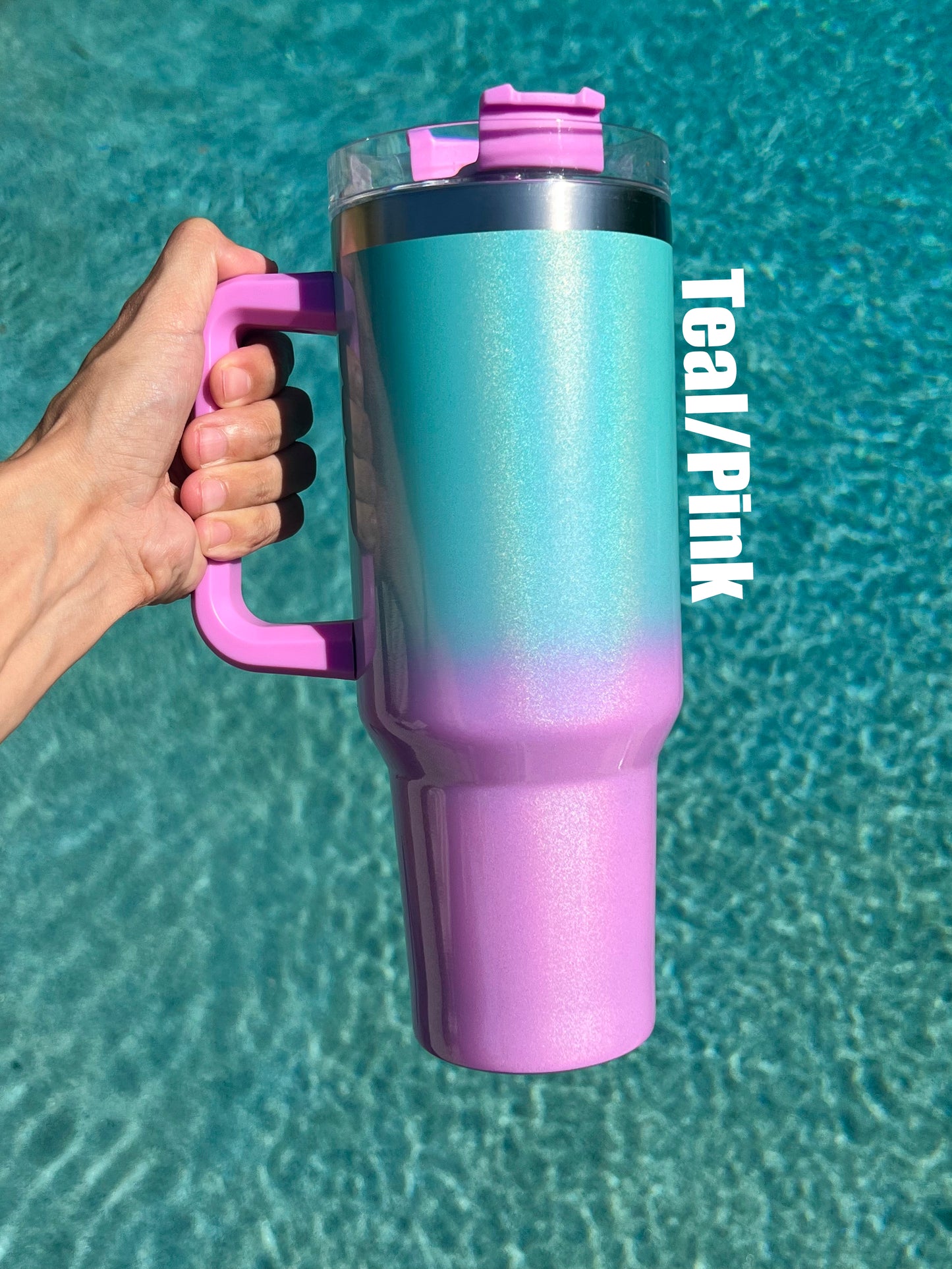40oz Sublimation Metallic Shimmer Gradient Tumblers