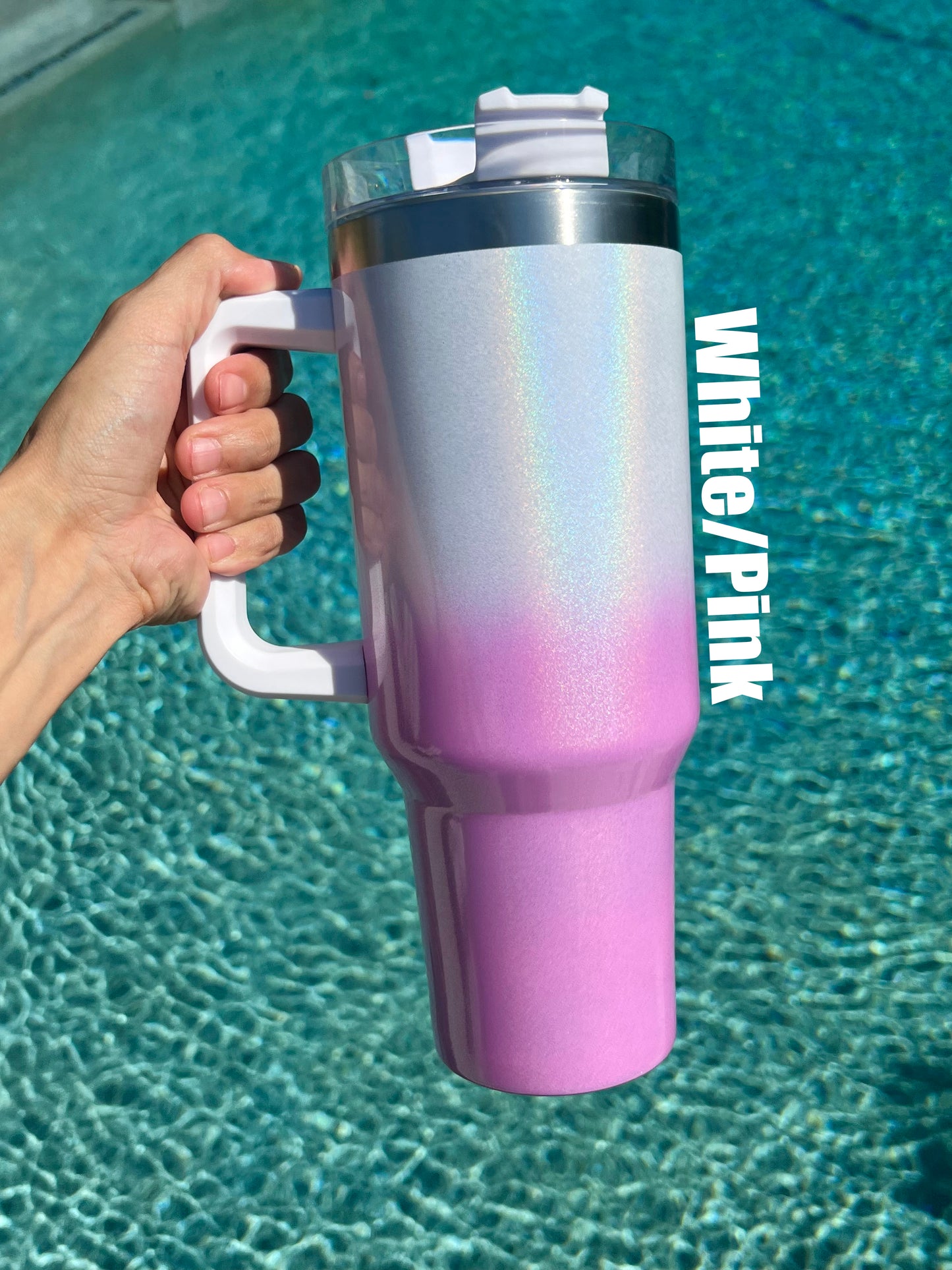 40oz Sublimation Metallic Shimmer Gradient Tumblers