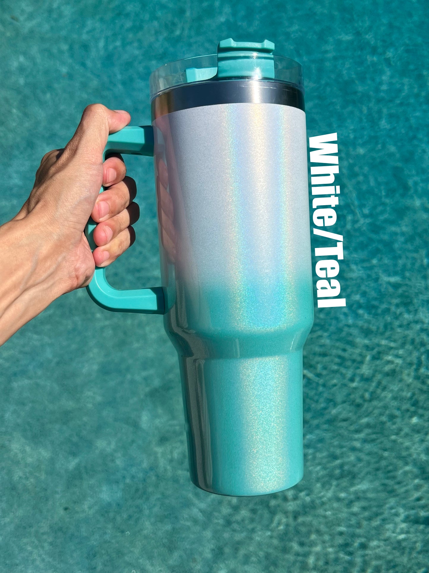 40oz Sublimation Metallic Shimmer Gradient Tumblers