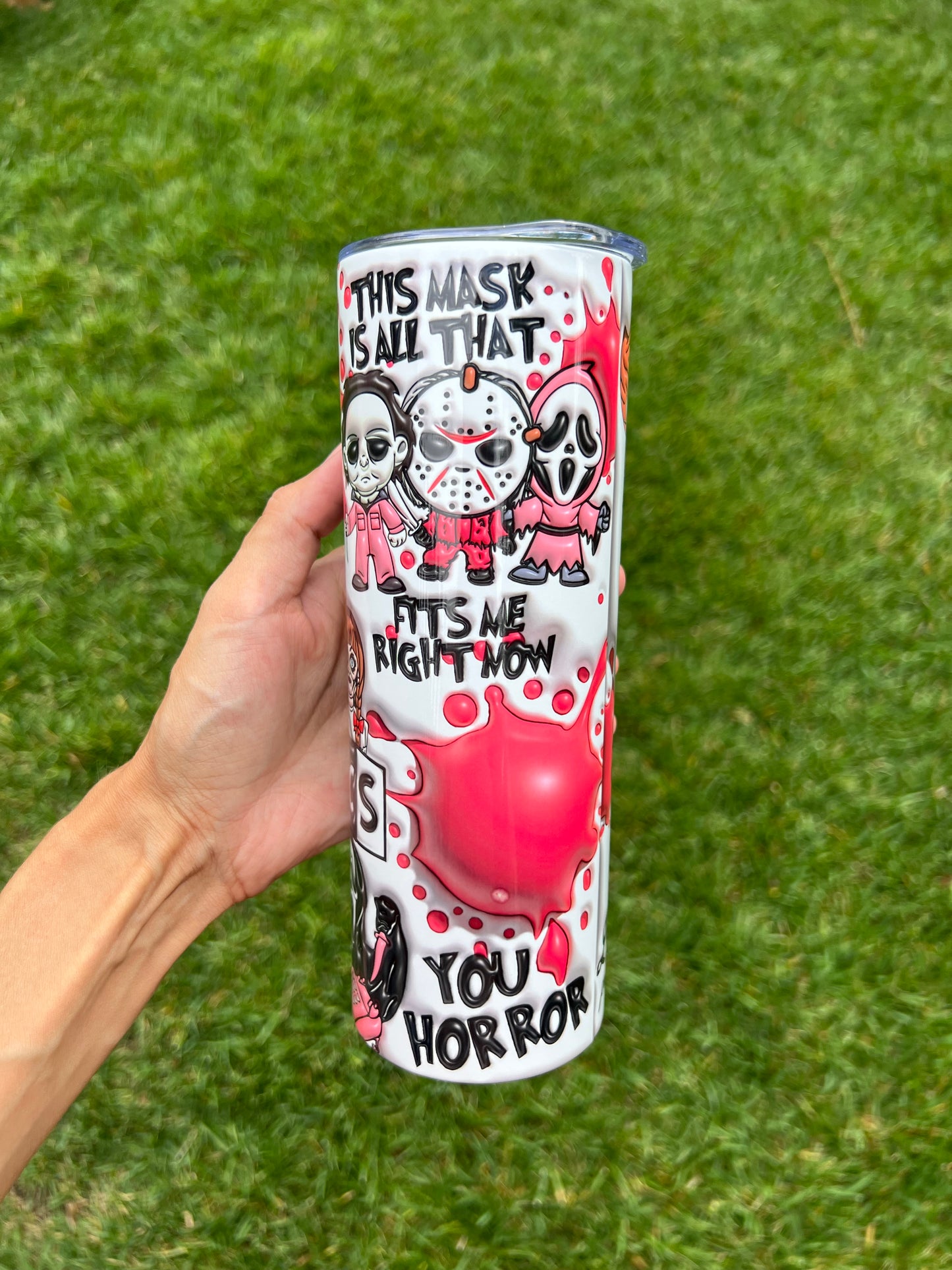 20oz Plastic Horrors Tumbler
