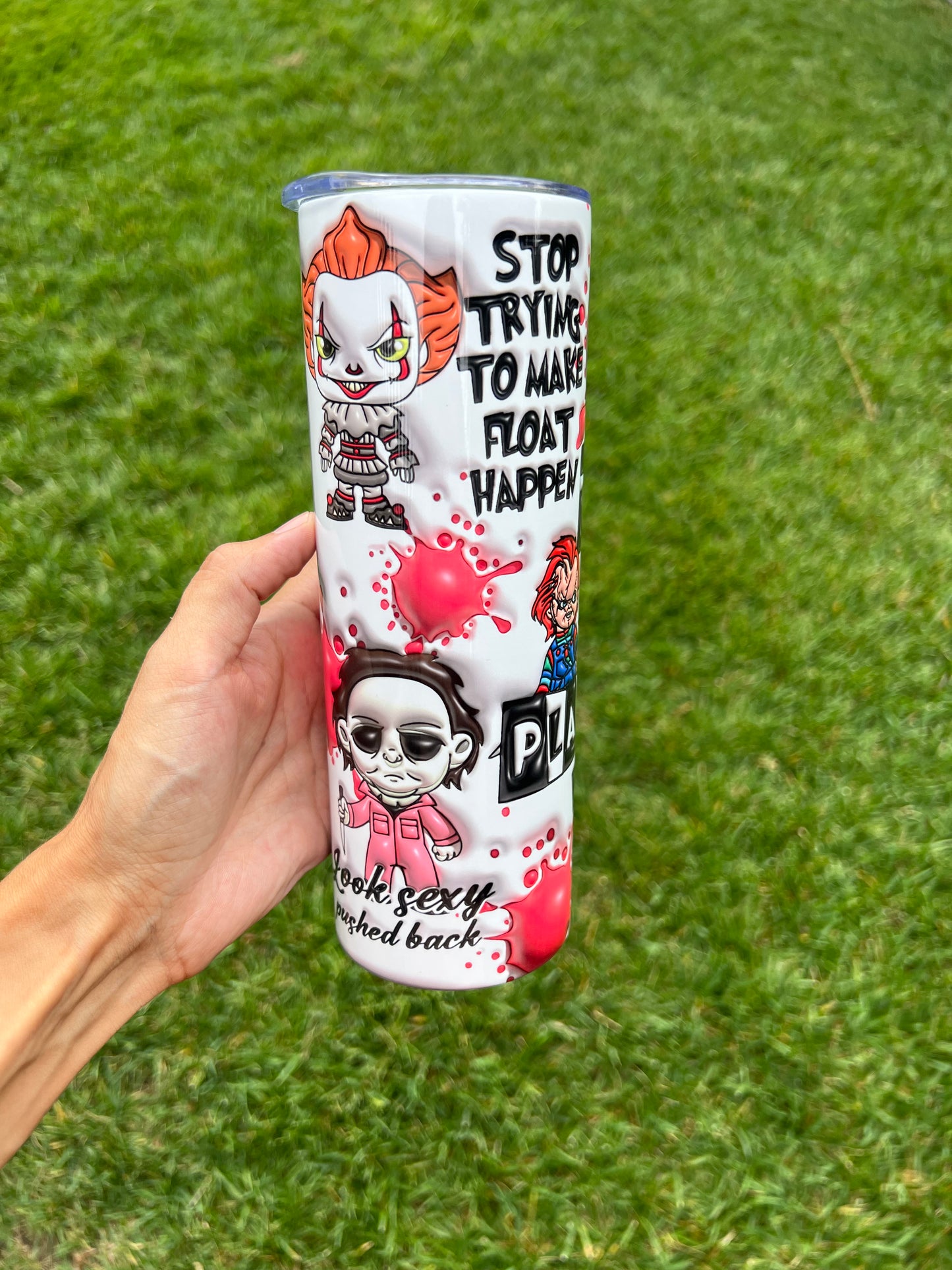 20oz Plastic Horrors Tumbler