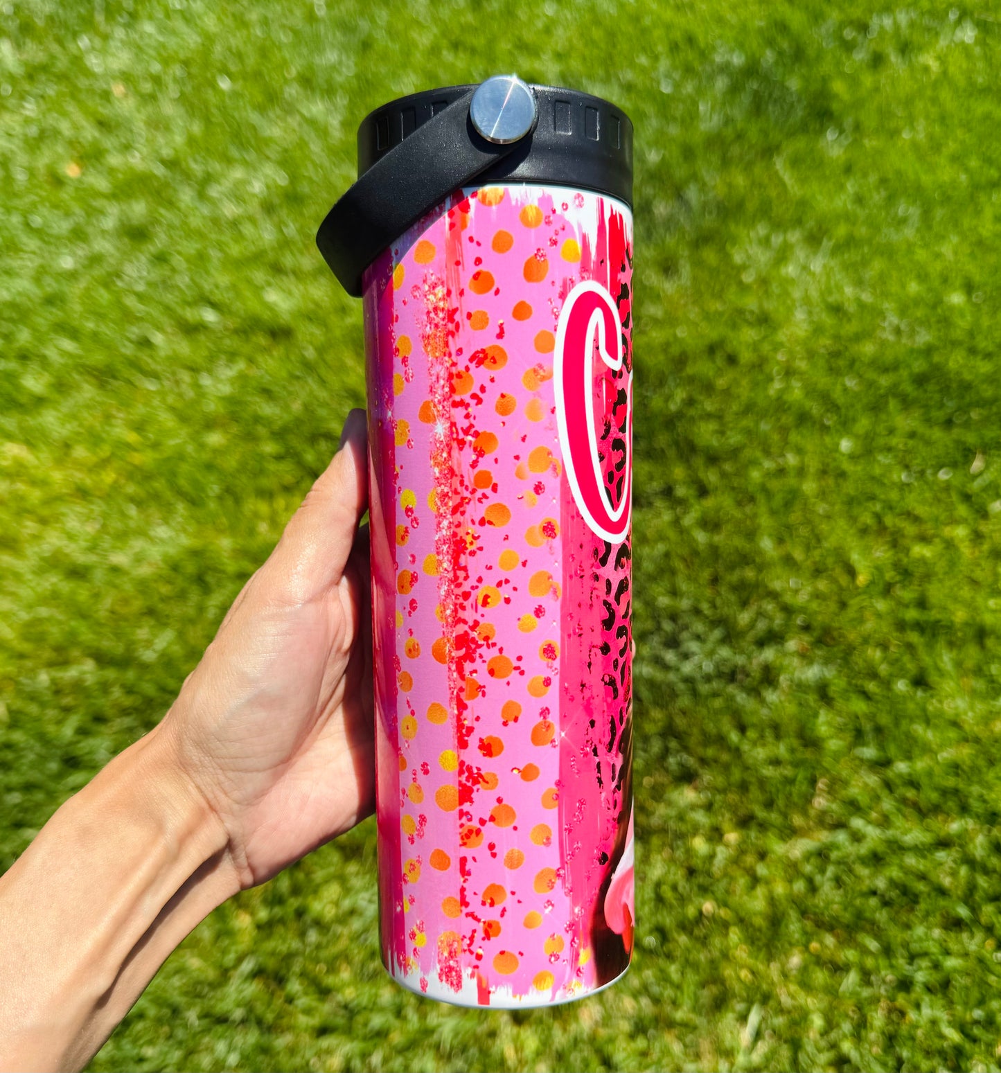 20oz Latina Doll Pink Glam Tumbler