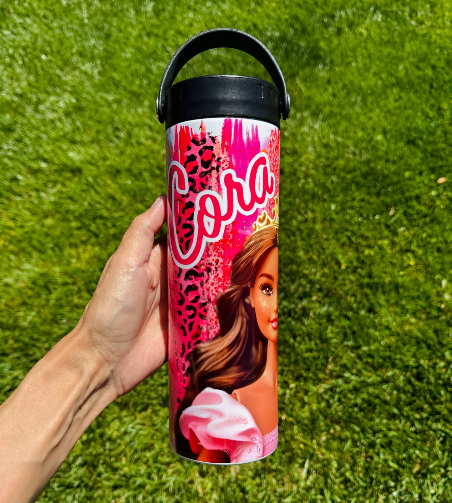 20oz Latina Doll Pink Glam Tumbler