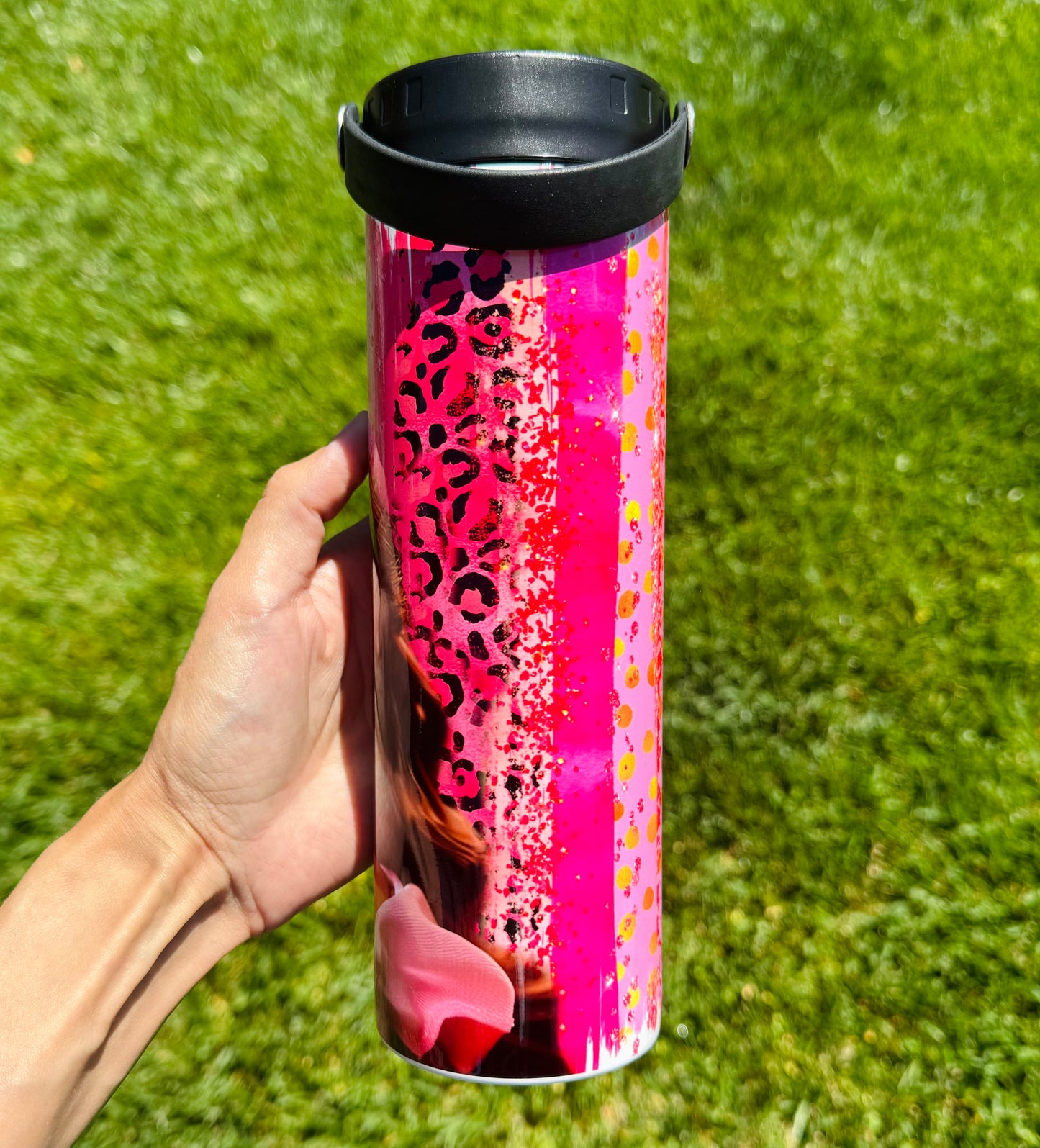 20oz Latina Doll Pink Glam Tumbler