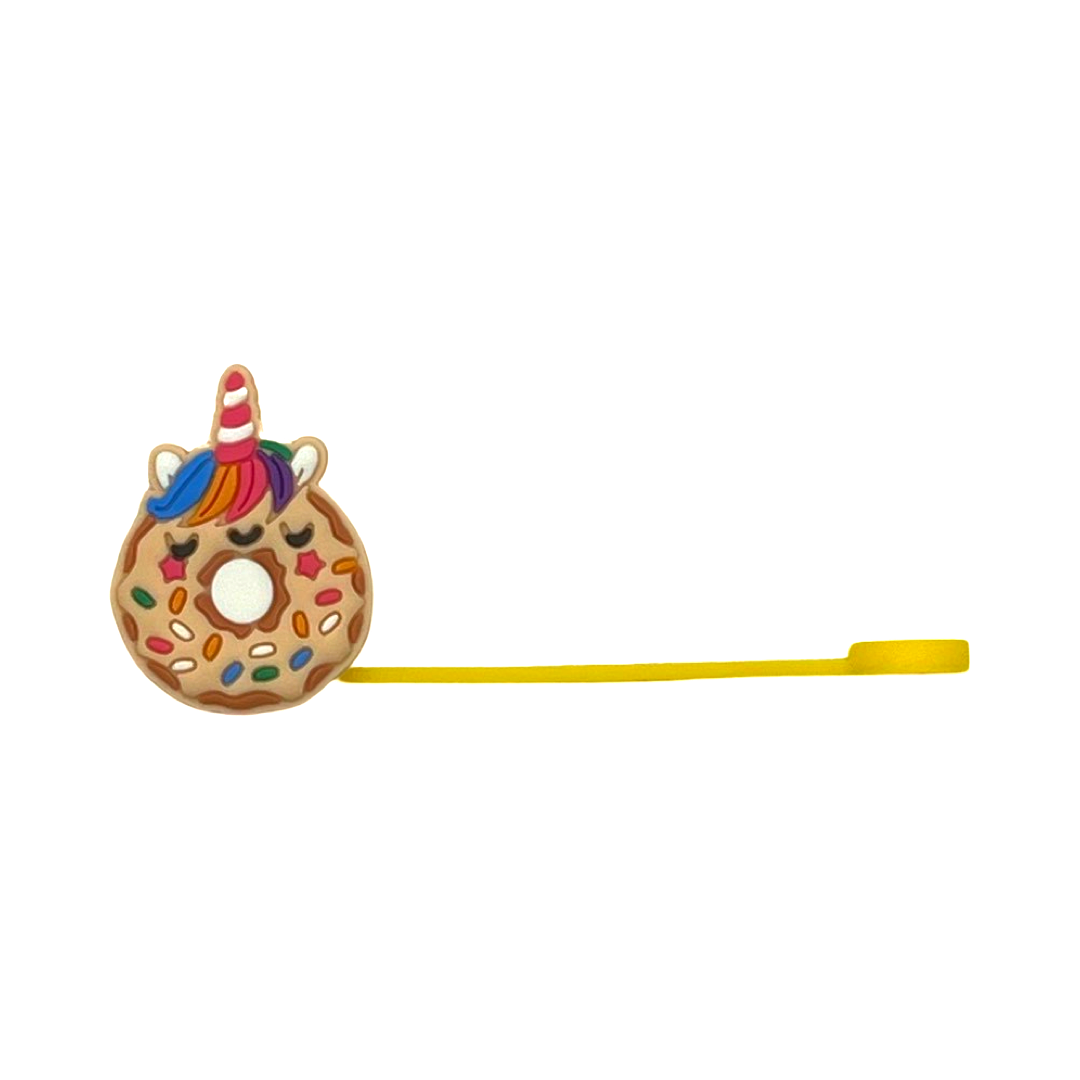 Unicorn Donut Straw Topper