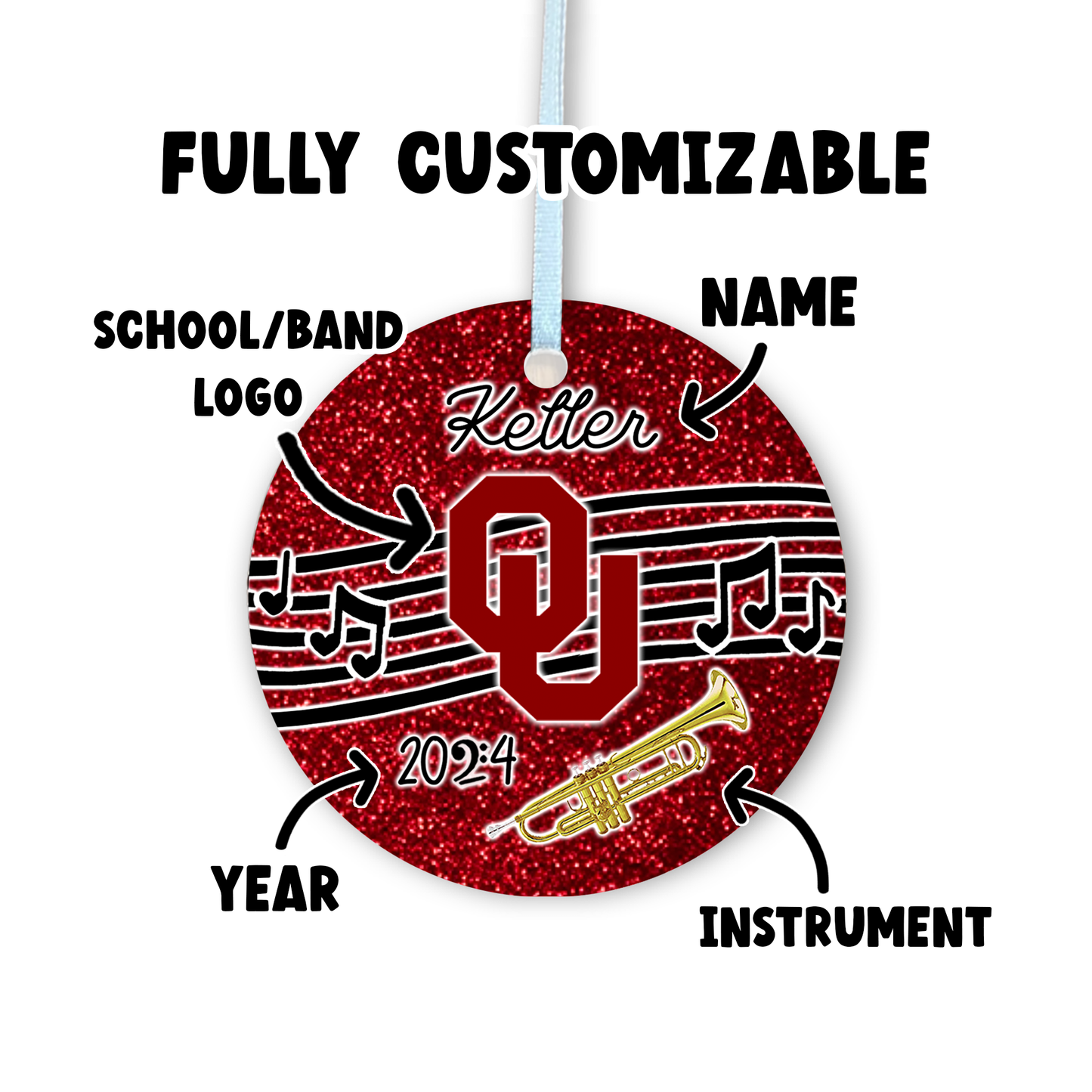 Custom Band Ornament