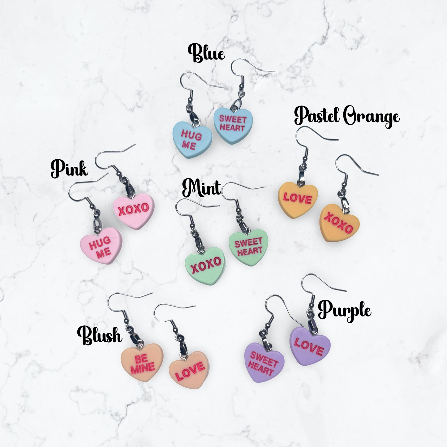 Conversation Heart Earrings