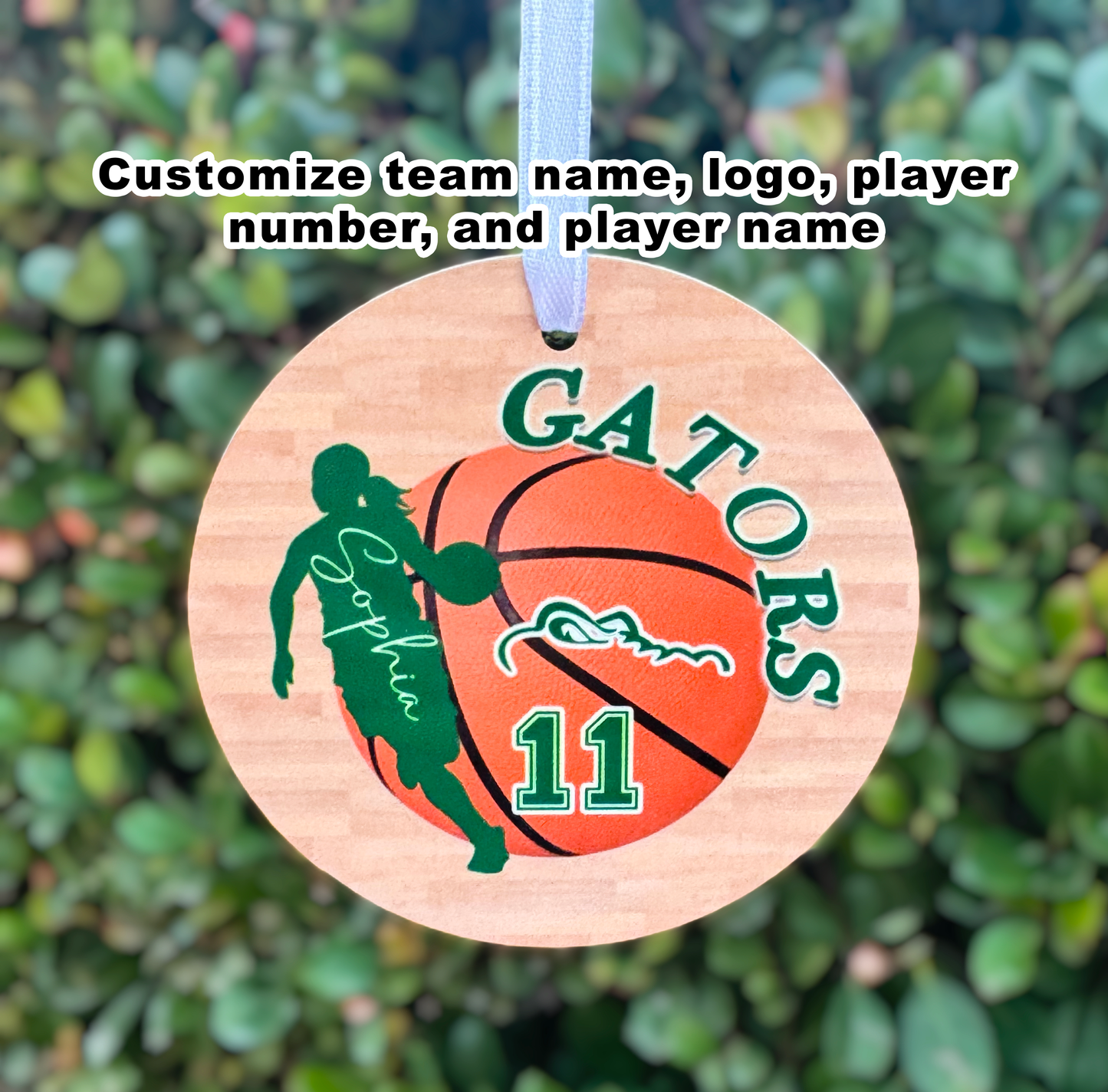 Basketball Ornament - Fully Customizable