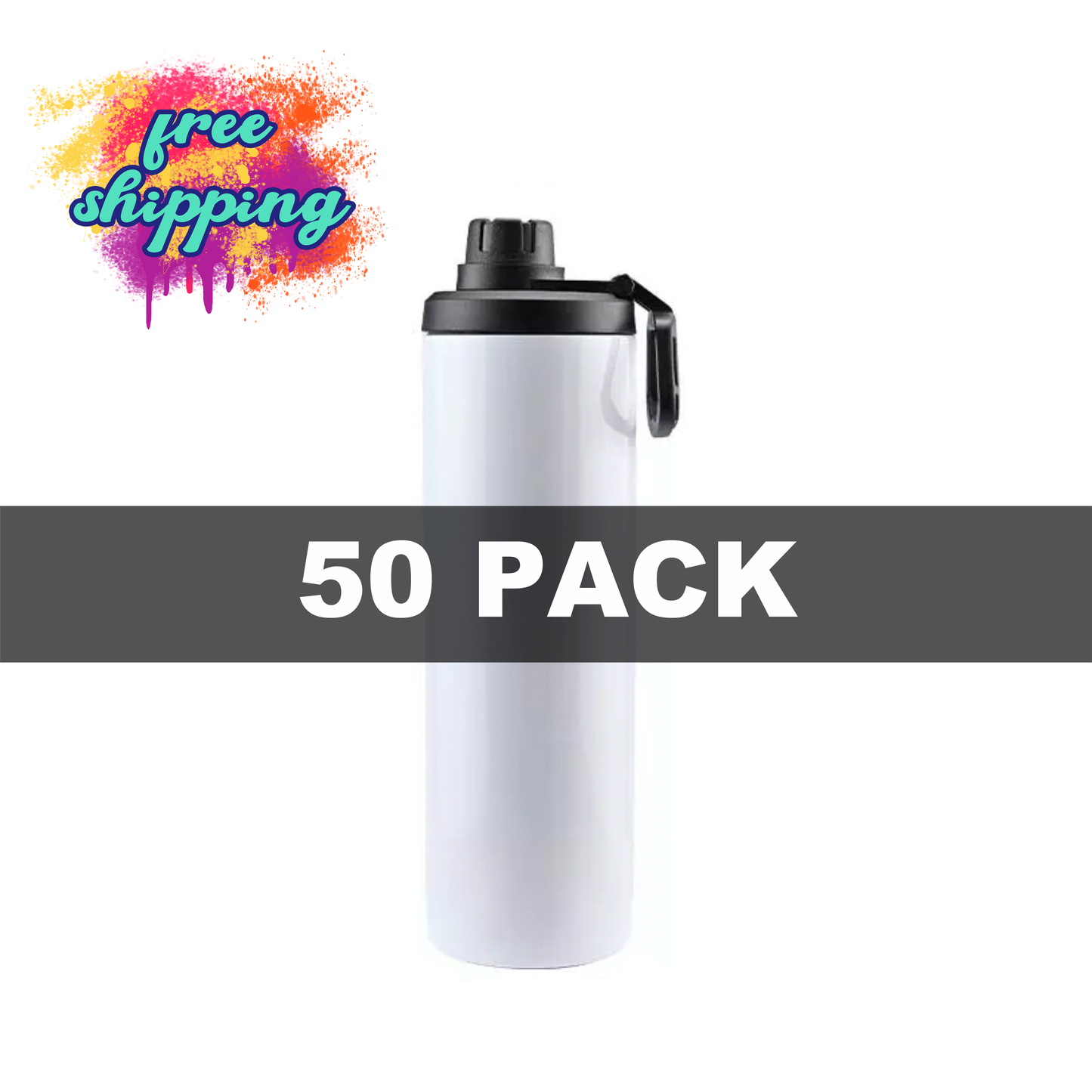 30oz Sports Top Duo Flip Lid Sublimation Tumbler - 50 PACK