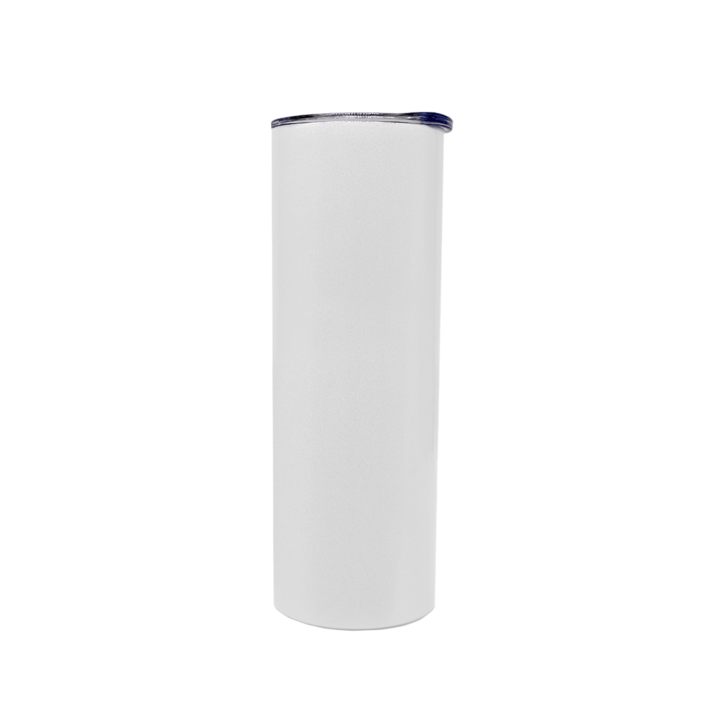 20oz FLAT Bottom Slide Top Sublimation Tumbler with Plastic Straw - 50 PACK