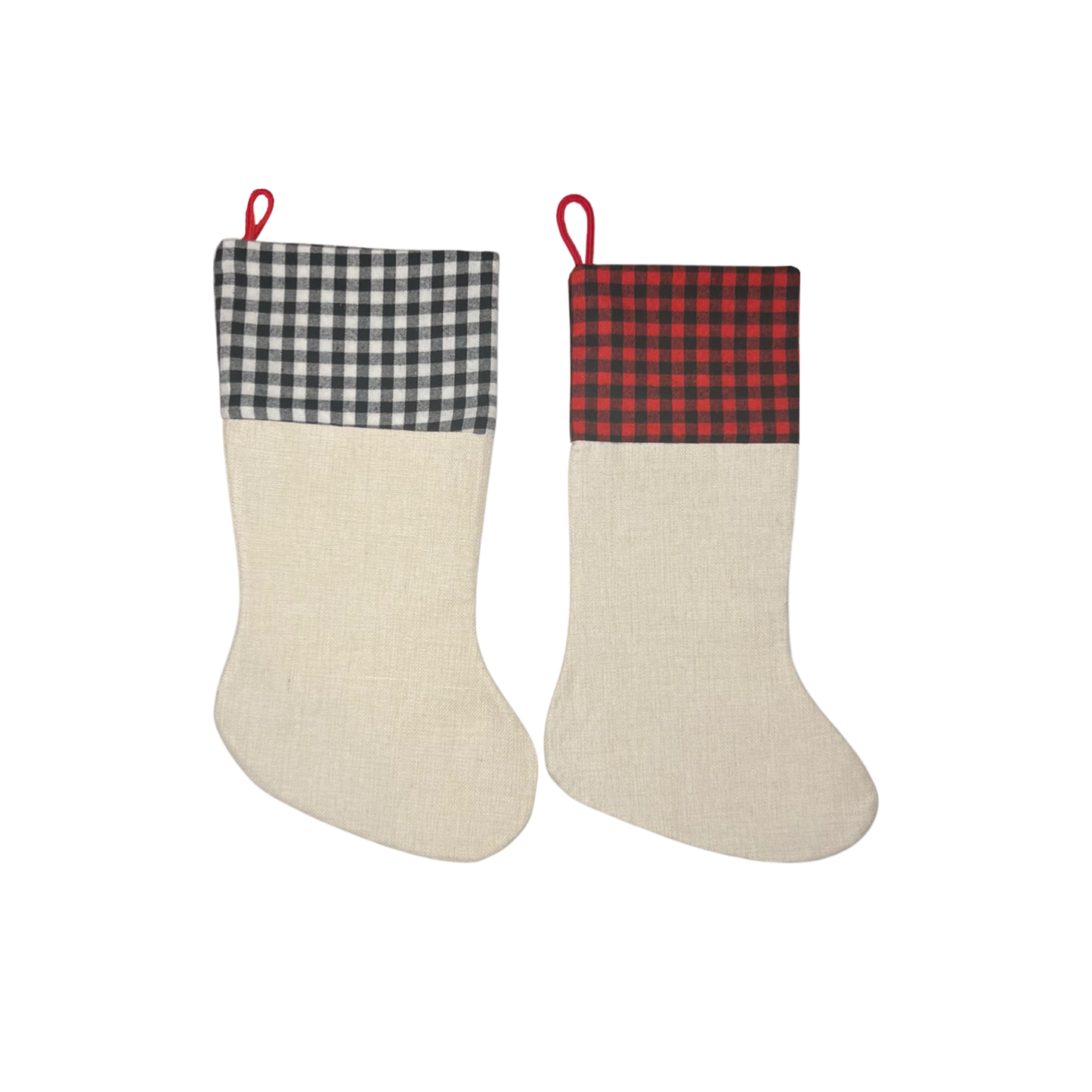 Canvas Christmas Stockings