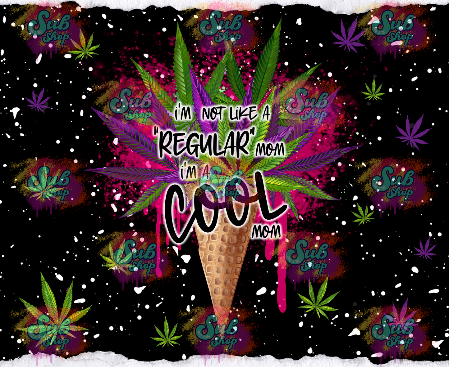Mary Jane Cool Mom Hookah Top Tumbler Wrap