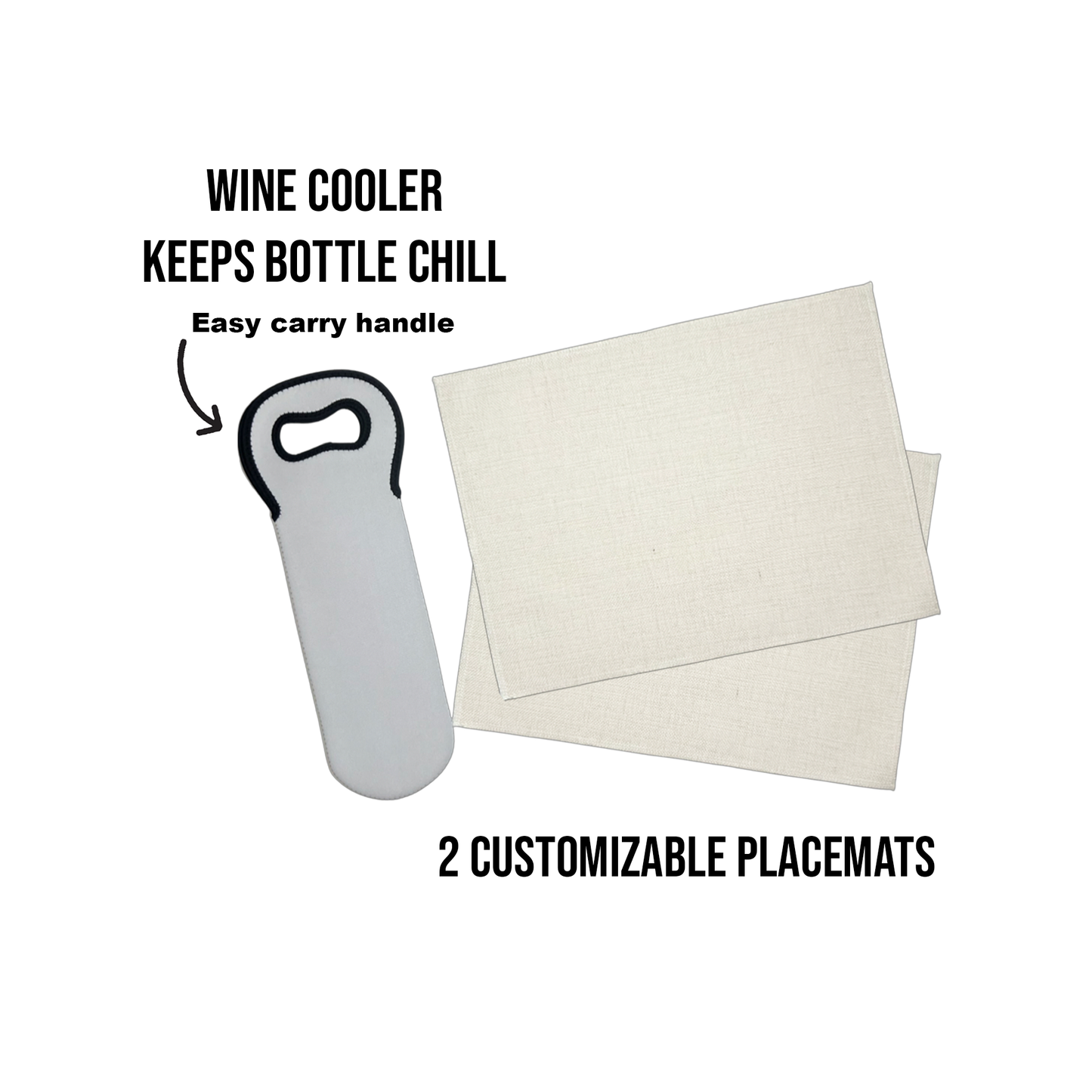 Wine Bottle Carrier and Placemats