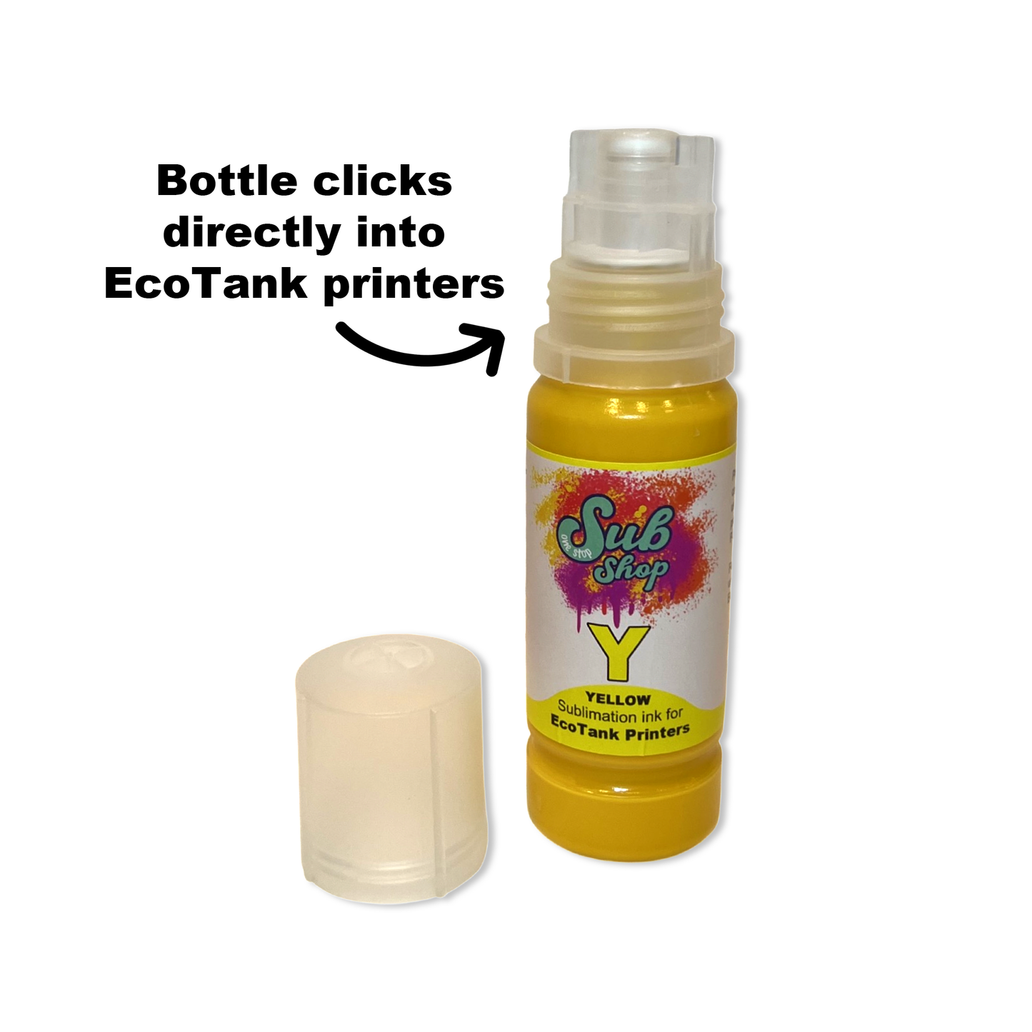 Yellow Sublimation Ink - For EcoTank Printers - 90ml