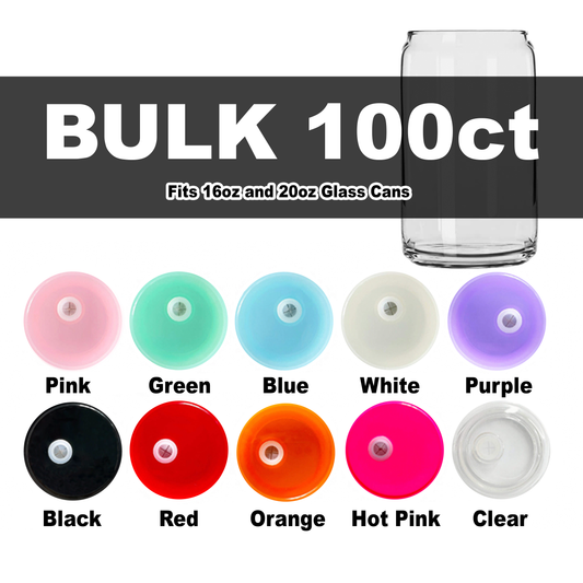 100ct 16oz Colored Plastic Lids - Variety Pack