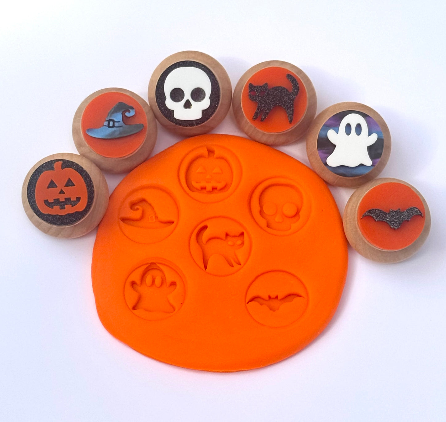 Halloween Play Doh Stamps - 6 piece Set