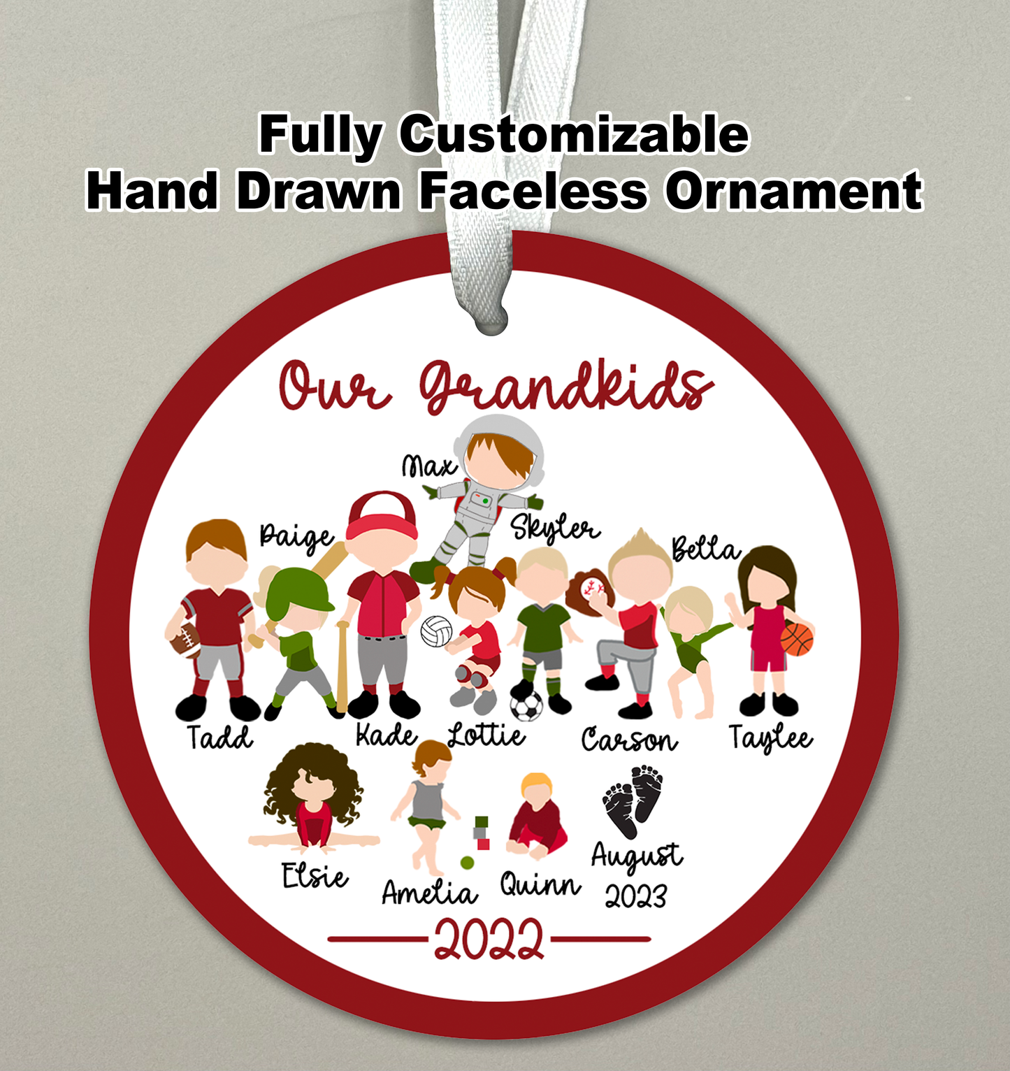 Faceless Portrait Ornament