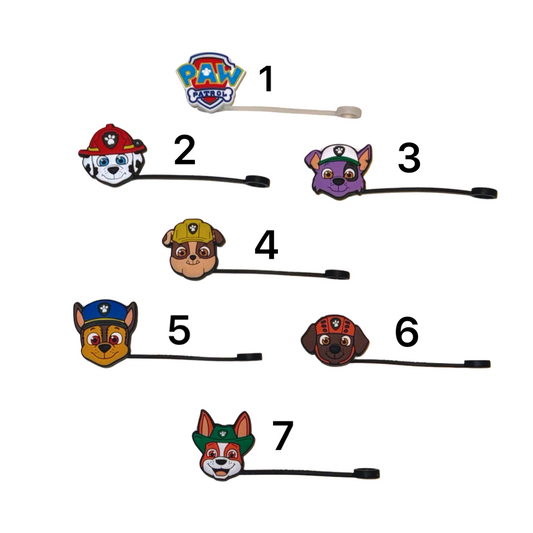 Blue Paw Straw Toppers