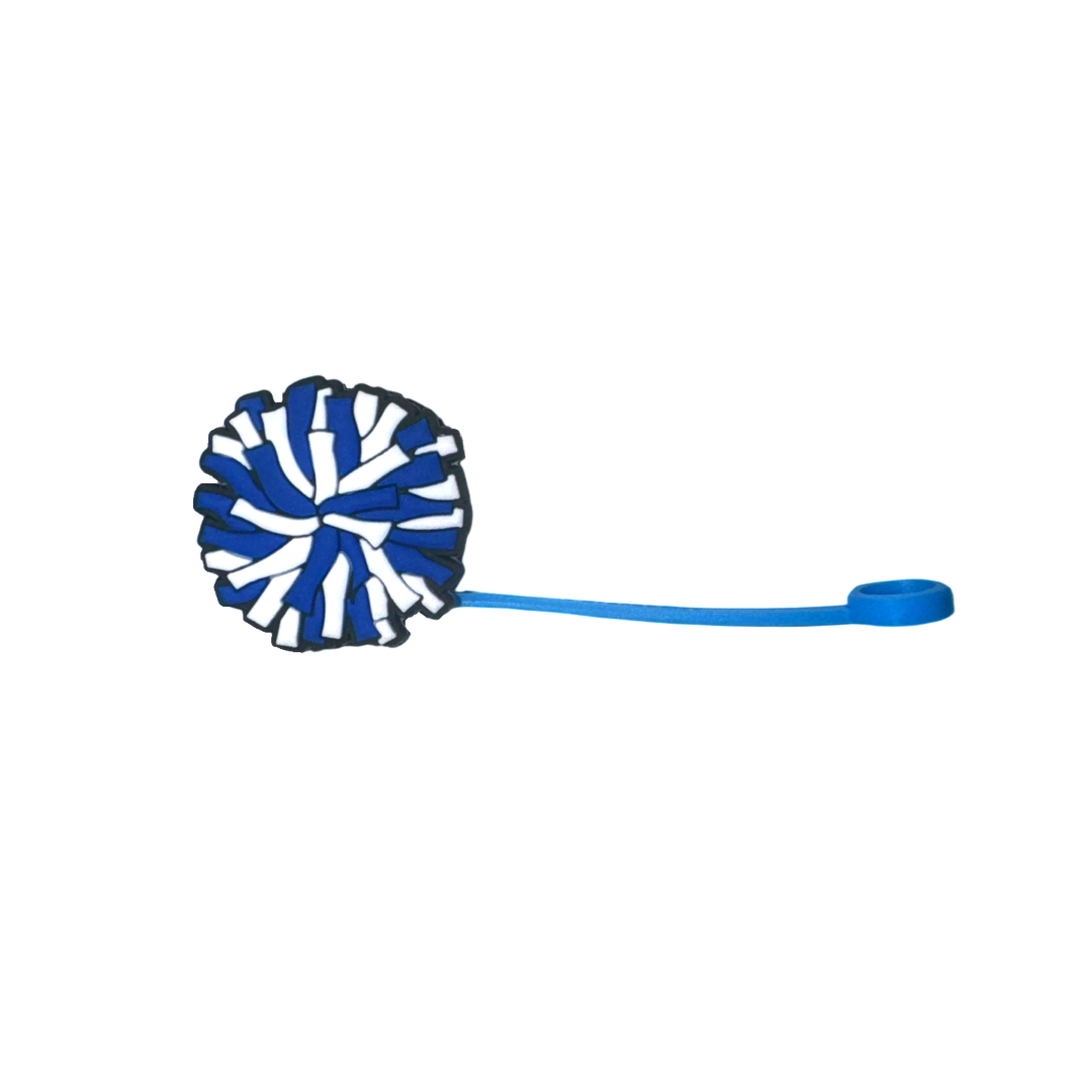 Pom Pom Cheer Straw Toppers