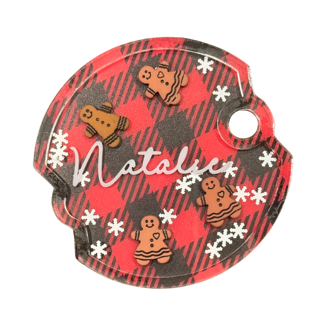 CUSTOMIZABLE 40oz Tumbler Christmas Shaker Name Plate