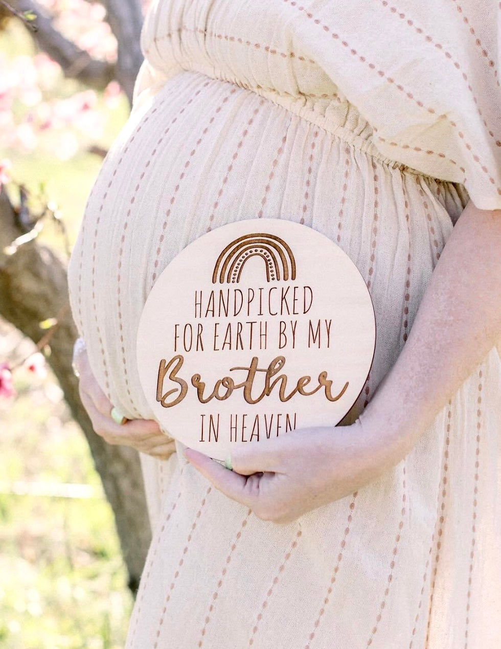 Handpicked for Earth - Pregnancy Announcement Round