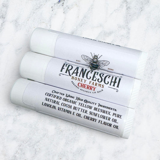 Organic Beeswax Lip Balm - Cherry