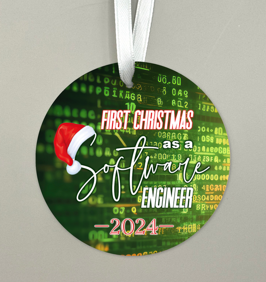 First Year as a Software Engineer Christmas Ornament