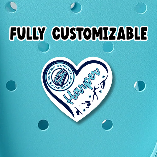 Fully Customizable Girls Gymnastics Bogg Bag Bit Charm