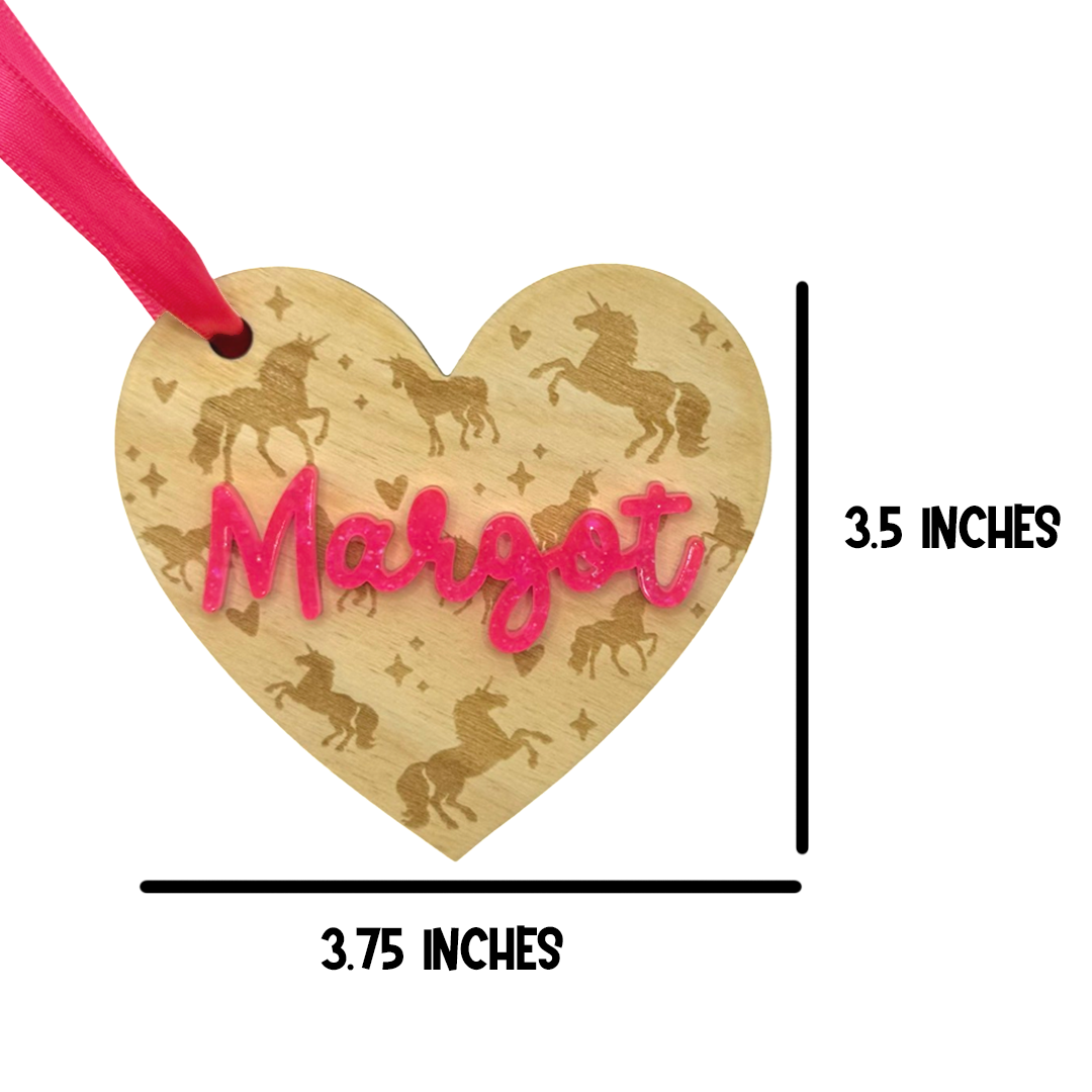 Unicorns Valentine's Day Gift Tag - Customizable