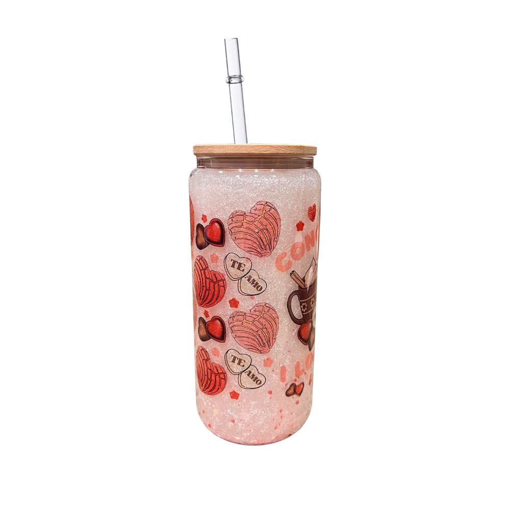 Concha See I Love You Snowglobe Tumbler with Handle