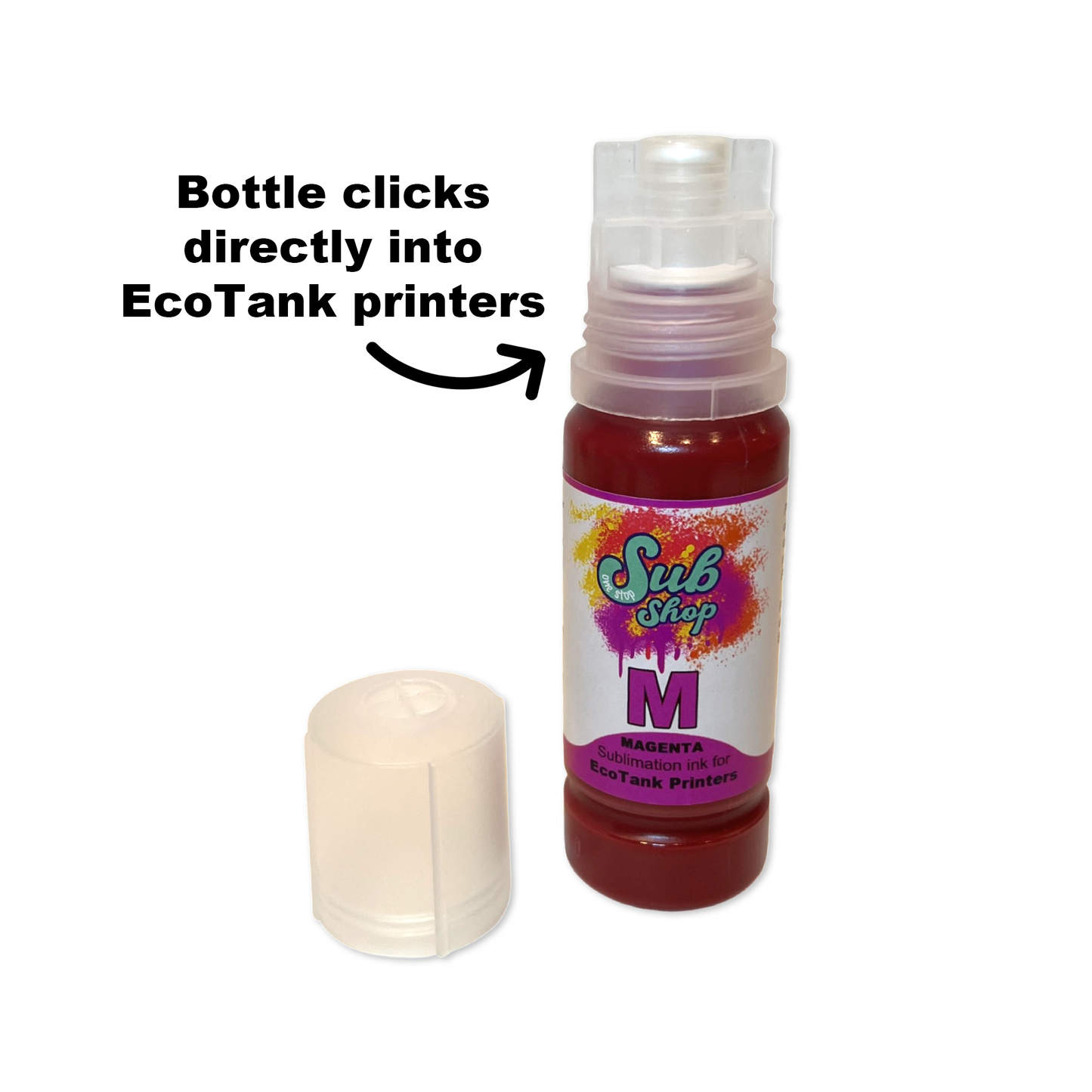 Magenta Sublimation Ink - For EcoTank Printers - 90ml
