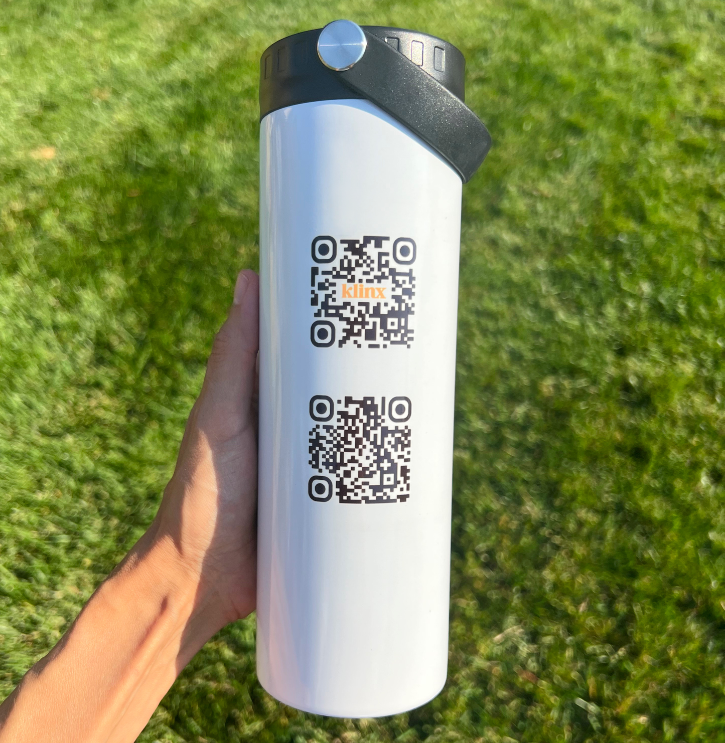 Custom QR Code Branding Stainless Steel Tumbler